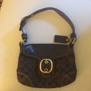Coach Brown Hobo Small Shoulder Bag